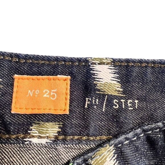 Anthropologie Pilcro Artstroke Stet Fit Jean Shorts High Waist Linen Denim 25 - Picture 6 of 11